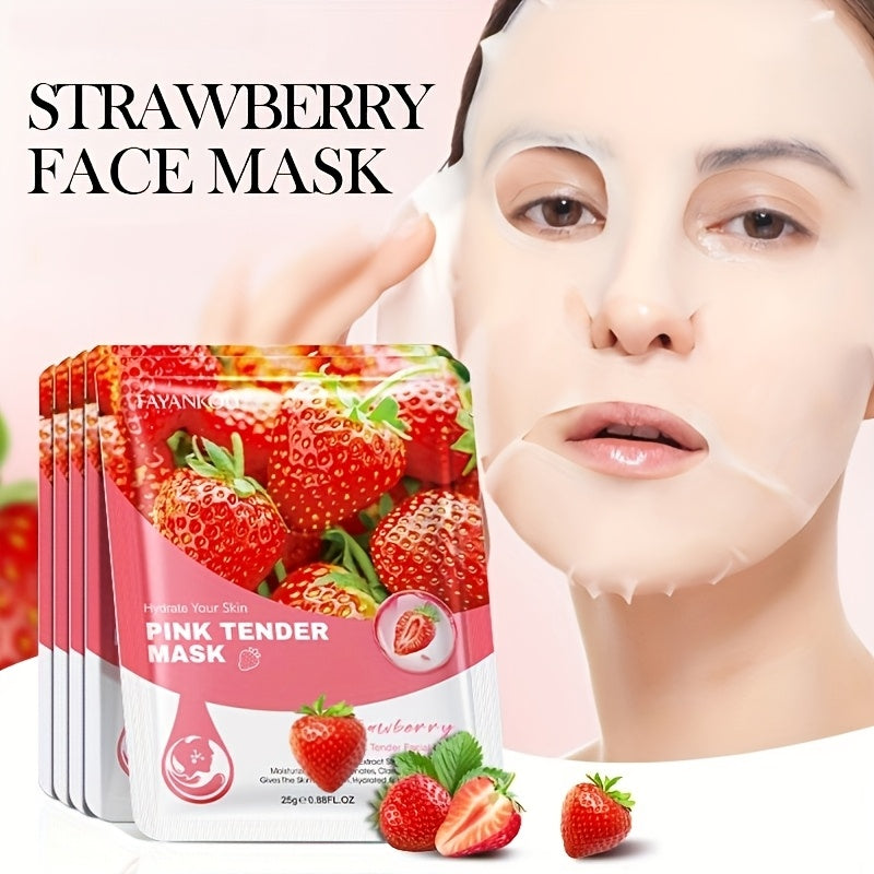 Masques à la fraise, nourrissants, raffermissants et rajeunissants